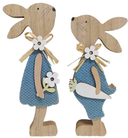 2er Set Deko Aufsteller für Weihnachten,WeihnachtenAus Holz,Weihnachten Deko,Weihnachten Holz Mit Blumen, für Weihnachtenparty Dekoration Indoor Home Decor