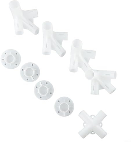 Aprilsunnyzone Pavillon-Ersatzteil-Set, 9-teilig, Zeltverbinder-Set mit Ecke, Mitte, Füßen, Zubehör für 3 x 3 m Markisenstrukturen