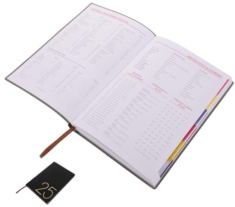 jojofuny Zeitmanagement Planer 2025 Modernes Notizbuch A5 Mit Stabilem Einband Und Tintenfestem Papier Tagesplaner Für Büroangestellte Schüler Und Reisende