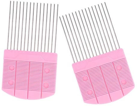 jojofuny 2pcs Paper Quilling Comb Tool Set for DIY Crafts Portable Quilling Weaving Tools Easy-to-Use Paper Rolling Comb