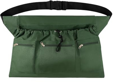 Wezalget Garden Apron for Harvesting,Waterproof Garden Tool Apron with Pockets | Heavy Duty Gardening Supplies for Men Women Storing Fruit Picking Tools Home Planting