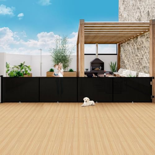 Treppenschutzgitter Ausziehbares Extrabreit Türschutzgitter für Babys Extends up to 500cm Wide Mesh Türschutzgitter für Treppe Türen Korridore Freien