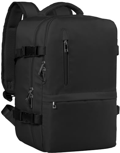 Hayayu Handgepäck 55x40x20 Handgepäck Rucksack Flugzeug Reiserucksack mit Laptopfach Diebstahlsicherer Tasche für Weekender Kurze Tirp