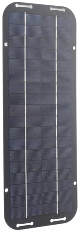 OVAQUIXI Pannello Solare Portatile Preciso da 12 V 5 W, Caricabatterie a Pannello Solare in Polisilicio Ad Alta Efficienza per Alimentazione da Esterno per Auto, Energia Rinnovabile Ecologica per