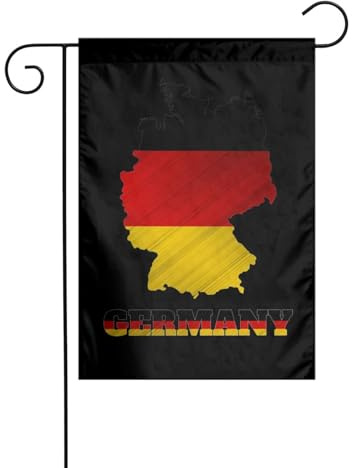 Germany German Map Bandiera Durevole Bandiere Resistente Alle Intemperie Bandiera Da Giardino Per Giardino Portico Festival 30X45Cm