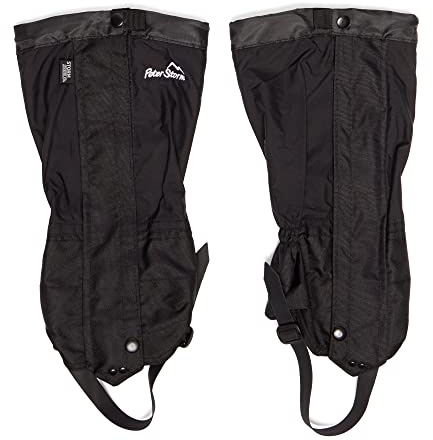 Peter Storm Trek Waterproof Walking Gaiters, Black, L/XL
