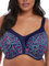 Elomi Damen Bras Sport-BH, Undurchsichtige, Marineblau, Geo, 40FF