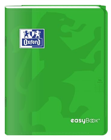 Oxford Cahier piqûre EasyBOOK, 170 x 220 mm, seyès, vert