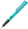 Lamy AL-star turmaline Füller – Füllhalter mit ergonomischem Griff & polierter Stahlfeder in Strichbreite B – leichtes Aluminiumgehäuse – inkl. Tintenpatrone T 10 blau – Rechtshänder
