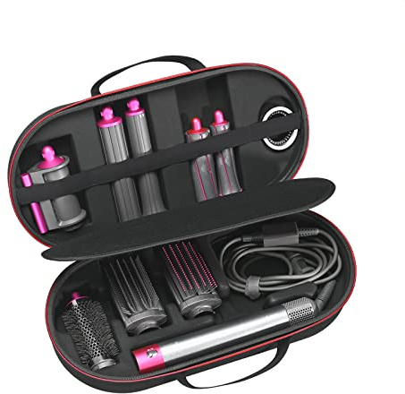 RLSOCO Tasche Für Dyson Airwrap/Neu Airwrap Complete/Complete Long Verschiedene Haartypen und Styles HS05 HS01HS08-Hält 4pcs lang oder kurz Barrel-Schwarz (Nur Fall,Haarstyler ist Nicht enthalten)