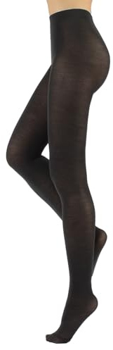 CALZITALY Ullstrumpbyxor, vinterstrumpbyxor, termiska tights | beige, vinröd, grå, brun, marinblå, svart, grön, violett | S, M, L, XL | 100 DEN | Tillverkad i Italien, Grå, S