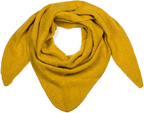 styleBREAKER Damen XXL Strick Dreieckstuch Viskose Wolle Mix | Leicht meliert, 188x80 cm Maß für flexible Stylings (als Schultertuch oder Cape), 80 % Naturfaser und 20 % Alpaka-Anteil.