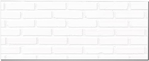 Panorama Frente de Cocina Adhesivo - Modelo Ladrillo Blanco 60x300 cm - Vinilo Protector de Pared para Salpicaduras - Cenefa Decorativa Resistente al Calor y Agua