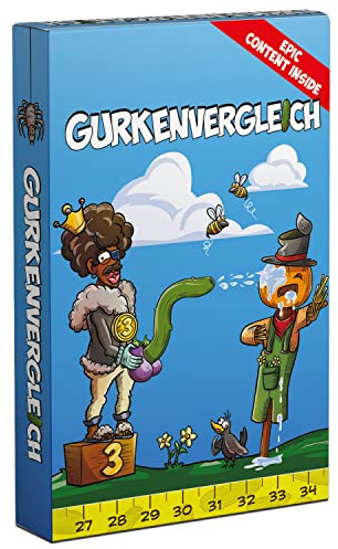 epic content Gurkenvergleich - Lustiges Trinkspiel | Kartenspiel | Partyspiel | Junggesellenabschied | Spieleabend | Versautes Geschenk für Freunde