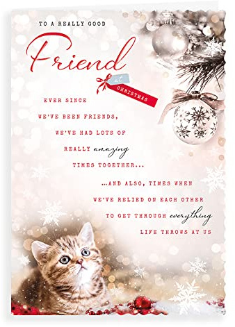 Avant Garde Studios Foto Weihnachtskarte Friend, 25,4 x 17,8 cm