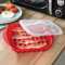 Coopers of Stortford - Microwave Bacon Crisper, Quick, Crispy-Cooked Bacon without the Mess - Microwave Bacon Cooker, Suitable as Bacon Storage Box for Fridge - 6.8cm 27.5cm x 24.5cm