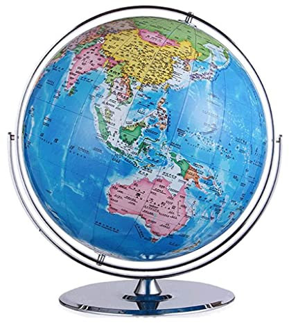 HRTC globus Neuester Globus 720 ° Drehbarer Bildungsglobus Mit Ständer, Großer Desktop, 19,6 Zoll Durchmesser, Weltkugel, Bürodekoration, Globus Praktisches Lehrbuch