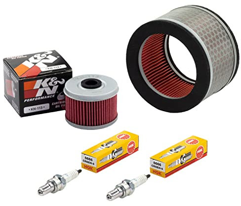 Wartungspaket Luftfilter + Ölfilter + Zündkerzen für Hon da VT 125 C C2 VT125 Shadow JC29 JC31 Baujahr 1999-2008