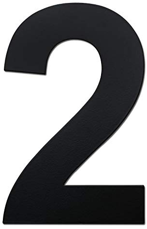 nanlyiau Numeri civici Nero matt numero civico acciaio inox flottant 4in2 | Altezza 10,2cm Per porta Cassetta postale Esterno Resistente alla corrosione Acciaio inox 304