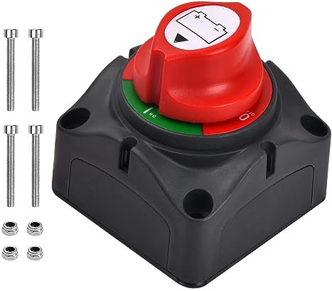 Cozlly Interruttore Stacca Batteria 12V-48V, 275A 1250A Interruttore di Sconnessione Interruzione Scollegamento della Batteria, Battery Isolator Master Switch per Camper Yacht Barca Camion Autobus