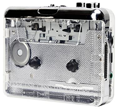 summina Tonivent Ton010 Tragbarer Kassetten-zu-MP3-Player, USB-Kassetten-Player, MP3-Konverter mit 3,5 mm AUX-Eingang, Software-Kassettenaufnahme, Audio, Musik-Player, kompatibel mit PC und Laptop