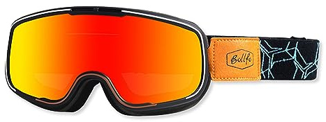 OLYSPM Motocross Brille,Motorradbrille mit Dreilagiger Schaumstoffpolsterung und Verstellbarem Kopfgurt,UV-Schutz-Linsen für Motorräder,ATVs,UTVs