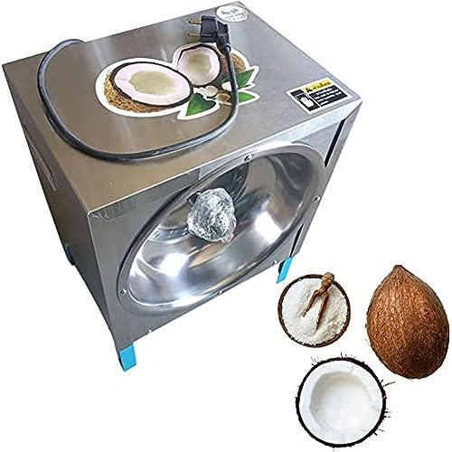 OPSREY Coconut Grater Scraper Shredder, Commercial 300W Electric Coconut Grater 50-60pcs/hour, Coconut Plup Planer, Vertical Coconut for Coconut Processing Store, Restaurant, Bakery, Dessert Shop