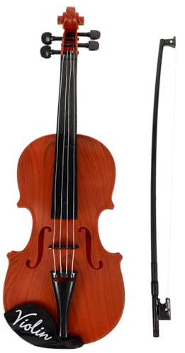 Toyvian 1set Giocattolo Violino Simulato Per Ragazzo Ragazza Strumento Musicale Realistico Plastica Per Alla Musica Per Compleanni E Festività Decorazione Elegante Per Casa E Ufficio