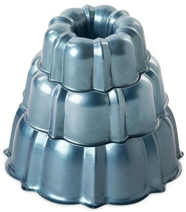 Nordic Ware Geformter Gugelhupf, gestuft, 3-teilig, Twilight Blue