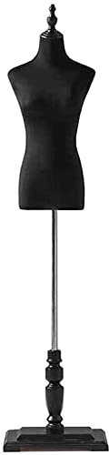 XINYUNFEI Schneiderpuppe Verstellbar Weiblicher Mannequin-halber Körper Mit Holzständer, Einstellbares Höhenformform for Damenbekleidung