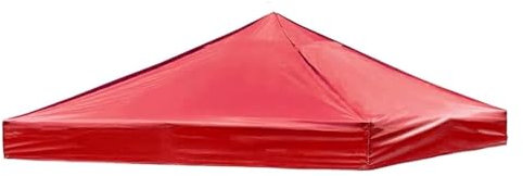 Outdoor-Pavillon-Überdachung, Zeltabdeckung, UV-Schutz, 420D-Oxford-Tuch, Ersatzabdeckung für Garten, Grillpavillon, Rot, 3 x 4,5 m