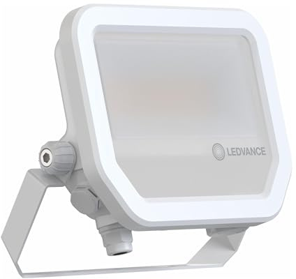 Ledvance Proyector LED Aluminio Blanco 17W 2200lm 100D - 830 Blanco Cálido | IP66 - Simétrico