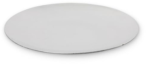 Deko-Teller 33 cm in Silber - Flacher Teller als Tischdeko Kerzenteller