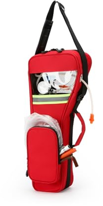 3DTengkit Oxygen Tank Backpack,Portable Oxygen Cylinder Carry Bag,Oxygen Tank Shoulder Bag,Ideal for Daily Basis,Shopping,Travel. (Red, 2L)