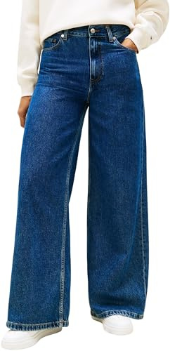 Tommy Hilfiger Dam DNM EMI 70'S Wide Leg HW WW0WW47695 Övriga jeans, denim (EMI), 32W/30L, Denim (Emi), 32W x 30L