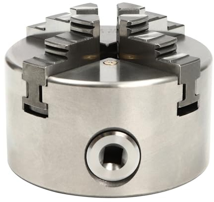 MIIWWOWO 4-Backen Selbstzentrierendes Drehfutter 4 Backenfutter Selbstzentrierendes Futter 4 Backen Drehfutter, 4-Backen-Selbstzentrierendes Spannfutter für Spannen, Fräsen, Bohren, Drehen (100mm)