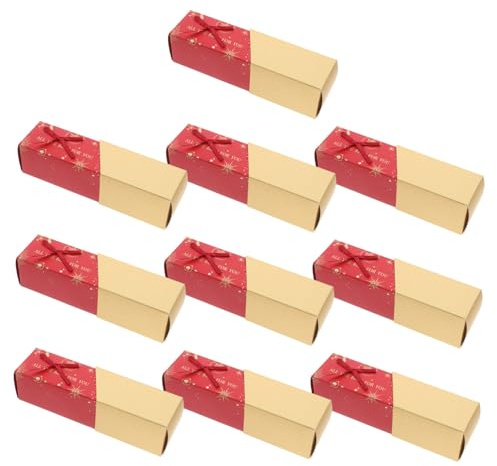 TOPBATHY 10stücke Rechteckige Schokoladenverpackung Geschenkboxen Mit Schleife Für Hochzeit Geburtstag Party Supplies Pralinenschachtel Schachtel Verpackung Leere Geschenkboxen