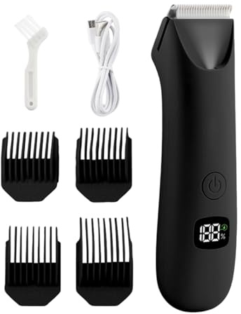 Rasoio Elettrico Per Il Corpo Da Uomo: Rasoio Silenzioso E Silenzioso, Regolacapelli Regolabile Con Funzione Pelle Liscia | Indietro Petto Braccio Gamba Ascella Palline Toelettatura Intima Igiene Pers