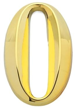 FDOSIJFOS Numero civico, Adesivo for Numero civico 0-9, 3D, Autoadesivo, in Oro, for Porta, Appartamento, Hotel, Ufficio, indirizzo, Targa Adesiva Stradale(0)