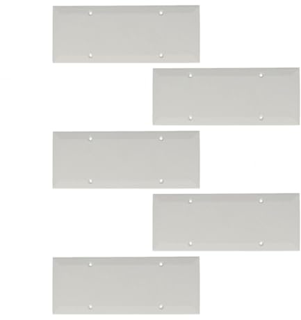 Set 5 pezzi - Coperchio Rettangolare 7 Posti 21x8,5cm con Viti Protezione IP40 Scatola Incasso 506/7