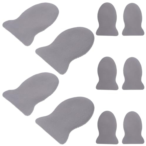 Toddmomy Manchons pour Doigt en Fibre Argentée Élastique et Respirante, Lot de 10 Pièces, Protège-Doigts pour Jeux Mobiles, Accessoires Confortables Plupart des Doigts