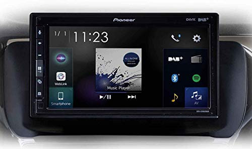 Pioneer SPH-EVO62DAB-208 Media center per Peugot 208 - touchscreen da 6,8 pollici, USB a ricarica rapida da 1,5 A, Apple CarPlay, Android Auto, radio DAB/DAB+, Bluetooth, equalizzatore a 13 bande