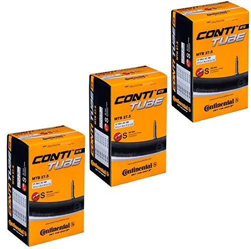 Continental MTB 27.5 x 1.75-2.5 Mountain Bike Inner Tubes with Presta Valve (Set of 3)