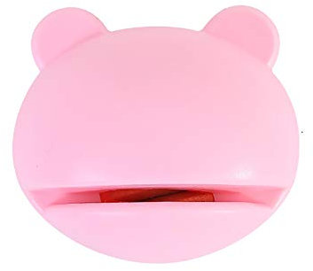 Mini Knife Sharpener, Bear Shape Cartoon Kitchen Grindstone, Manual Handle Knife Sharpener, for Sharpening and Restoring Kitchen Knives, 1Pcs, Pink