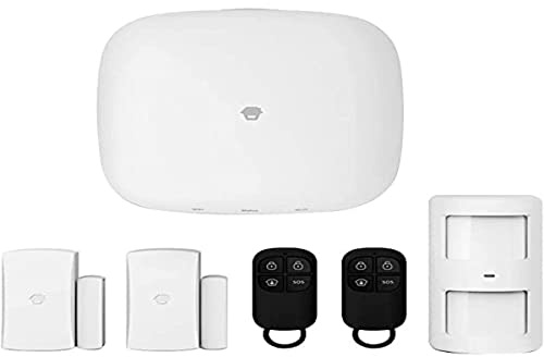 Chuango Smart Wifi/4G Allarme LTE-400 - Rilevatore di movimento, apertura della porta e finestra, allarme casa senza fili con sirena - Sistema di sicurezza domestica - Hub, sensori e telecomando
