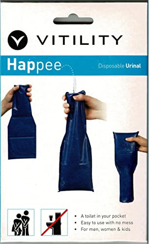 Notfall Reisetoilette Unisex Einweg Urinal 750ml Taschen WC Urinbeutel tragbarer Pinkelbeutel für Unterwegs Auto Festival Camping für Männer, Frauen, Kinder (6)