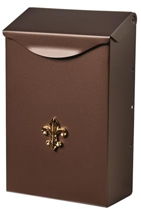 City Classic Boîte aux Lettres Murale en métal Bronze vénitien 16 x 24,9 cm