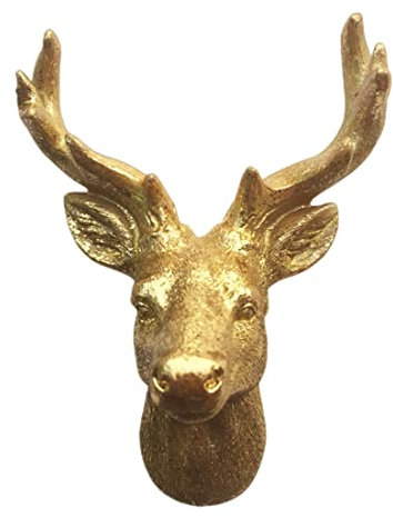 Dänemark-Hirschkopf-Stil, Kühlschrankmagnet, Reise-Souvenir, 3D-Kühlschrank-Dekoration, Magnetaufkleber, handbemalt, Bastel-Kollektion