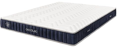 Cecotec Matratze aus Schaumstoff Flow CecoFresh 2100 CoolConfort 90 x 200. Schaumstoffkern und Innovative CoolConfort-Technologie für EIN ultraerfrischendes Gefühl, hohe Festigkeit, 21 cm Höhe.