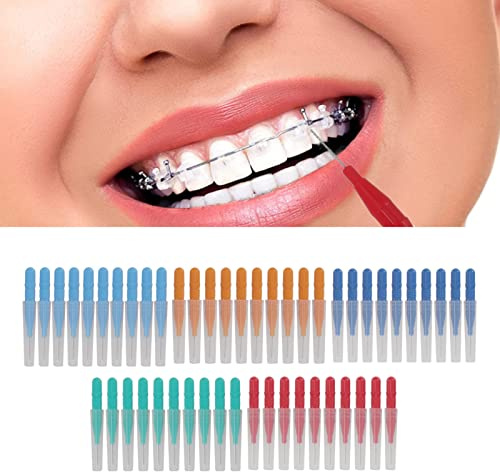 Paquete De 50 Cepillos Interdentales Esenciales Para La Salud Dental Bucal, La Limpieza De Los Dientes Y Las Alternativas A Los Palillos De Dientes
